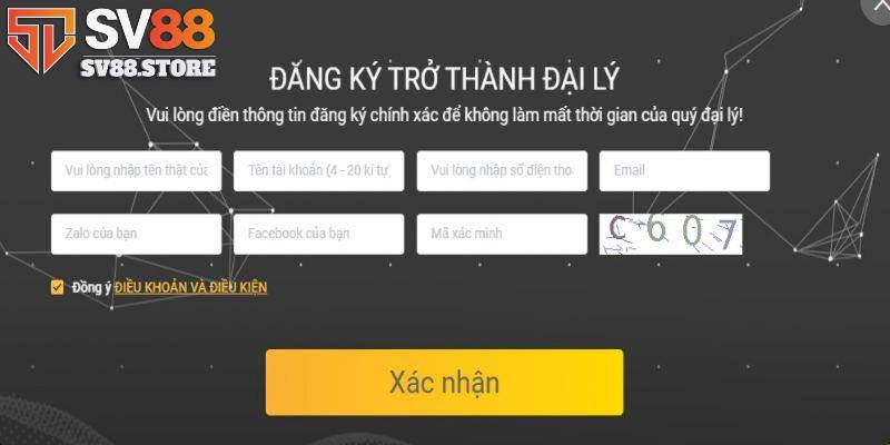 Quy trình đăng ký chương trình đại lý Sv88